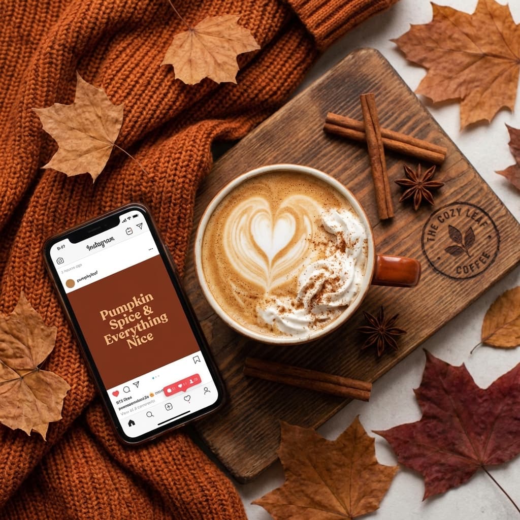 Engaging seasonal drink post