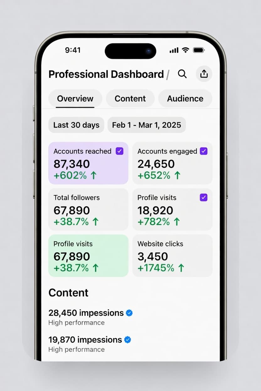 Professional dashboard showing explosive green growth metrics